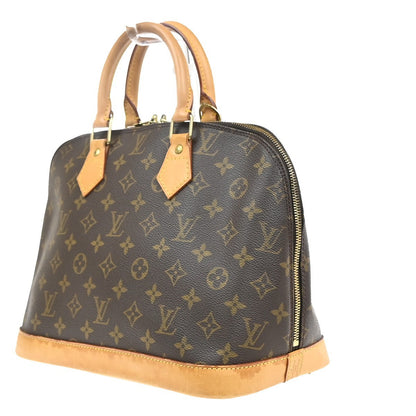 Louis Vuitton Alma Handbag Monogram Canvas, Brown, Canvas, Handbag