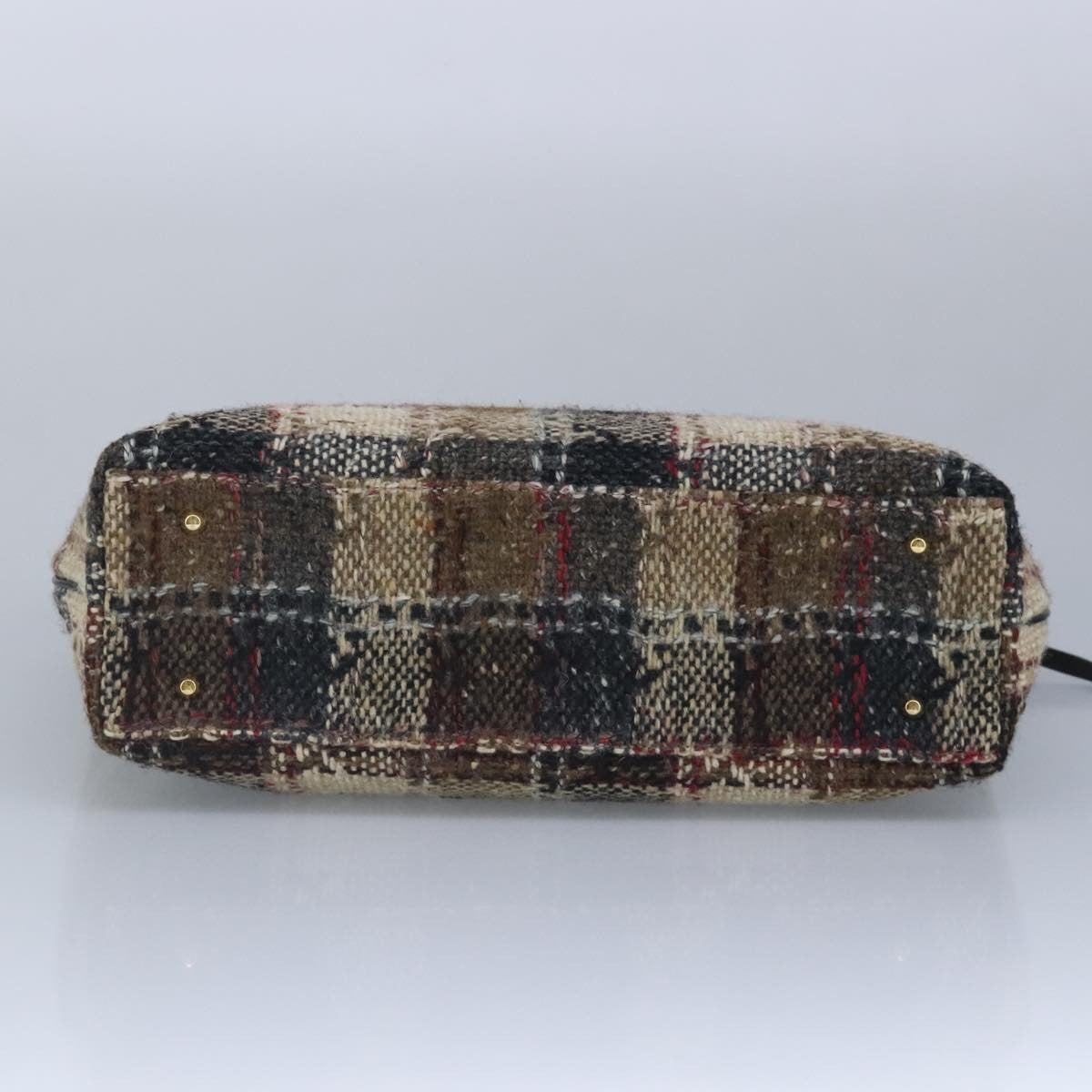 Burberry Vintage tote bag Wool, BEIGE, WOOL, Tote bag