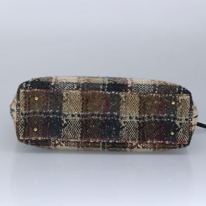 Burberry Vintage tote bag Wool, BEIGE, WOOL, Tote bag