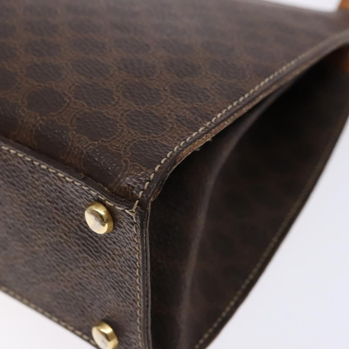 Celine Vintage Macadam Handbag Macadam, BROWN, CANVAS, Handbag