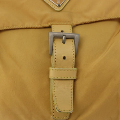 Prada Buckle Messenger Bag Tessuto, YELLOW, NYLON, Shoulder bag