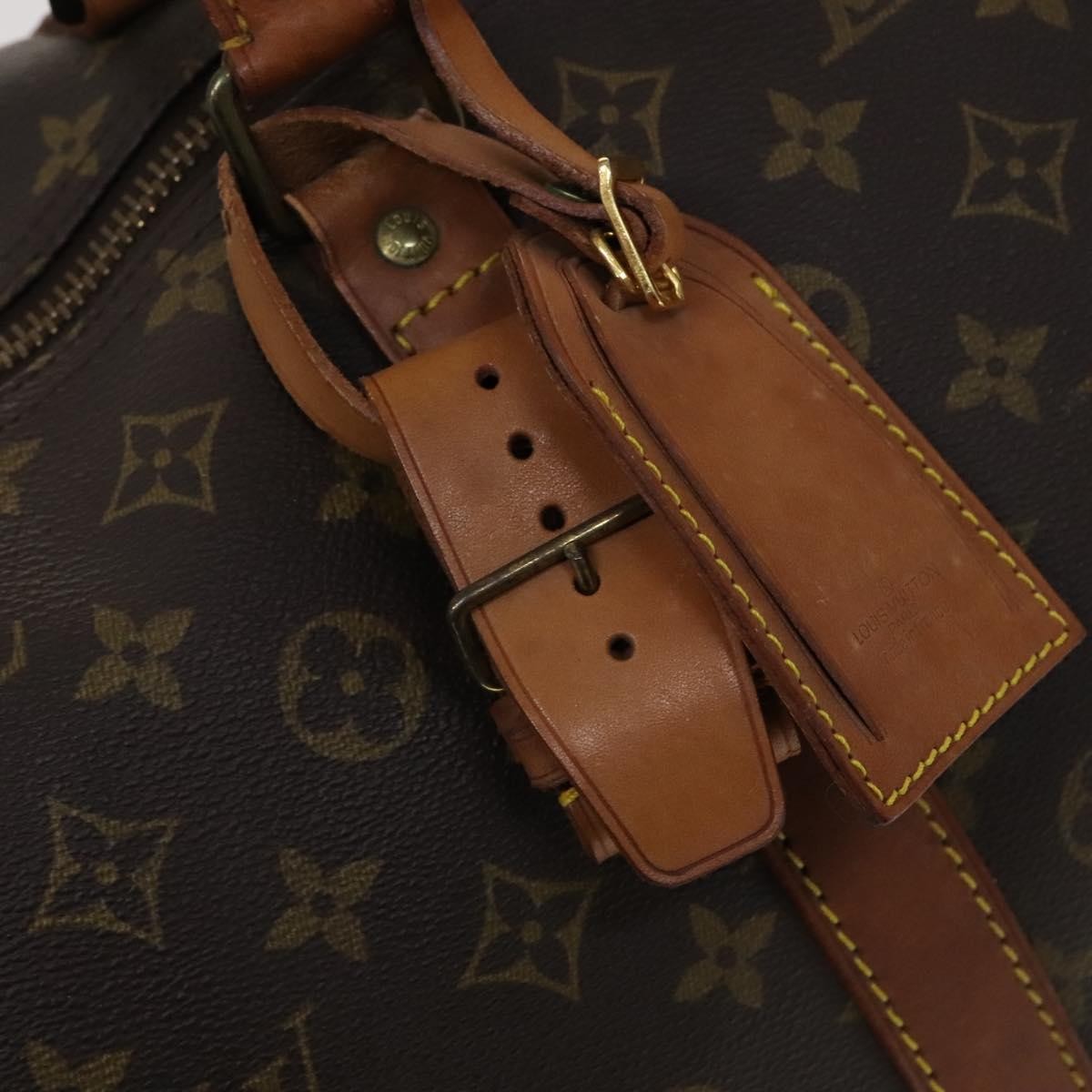 Louis Vuitton Keepall Bag Monogram Canvas, BROWN, CANVAS, Travel bag