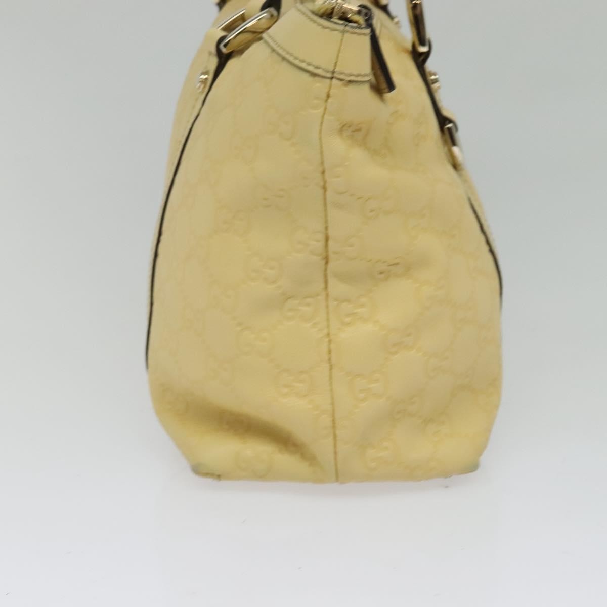 Gucci Abbey Zip Tote Guccissima, YELLOW, CANVAS, Tote bag