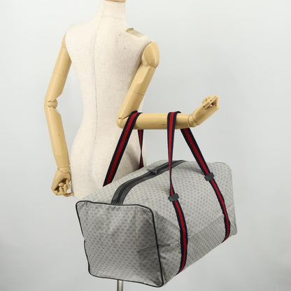 Gucci Web Trim Weekend Duffle Bag GG Coated Canvas, Navy, Canvas, Travel Bag