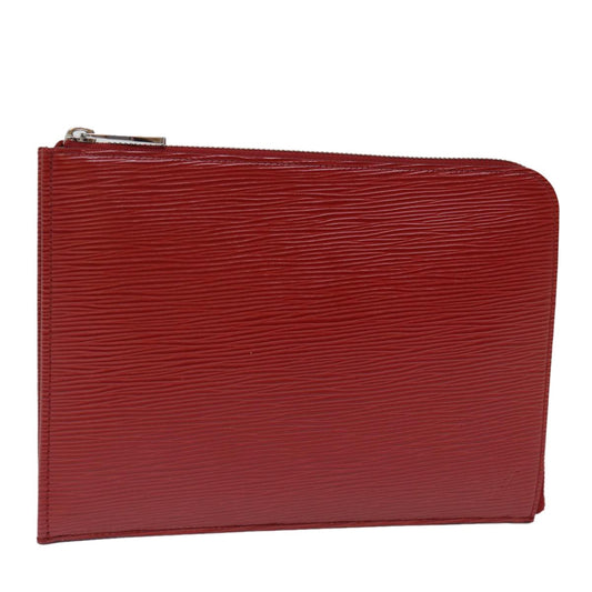 Louis Vuitton Pochette Jour Epi Leather, RED, LEATHER, Clutche & pouche