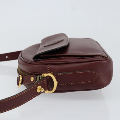 cartier Must de Cartier Shoulder Bag Leather, BURGUNDY, LEATHER, Shoulder bag