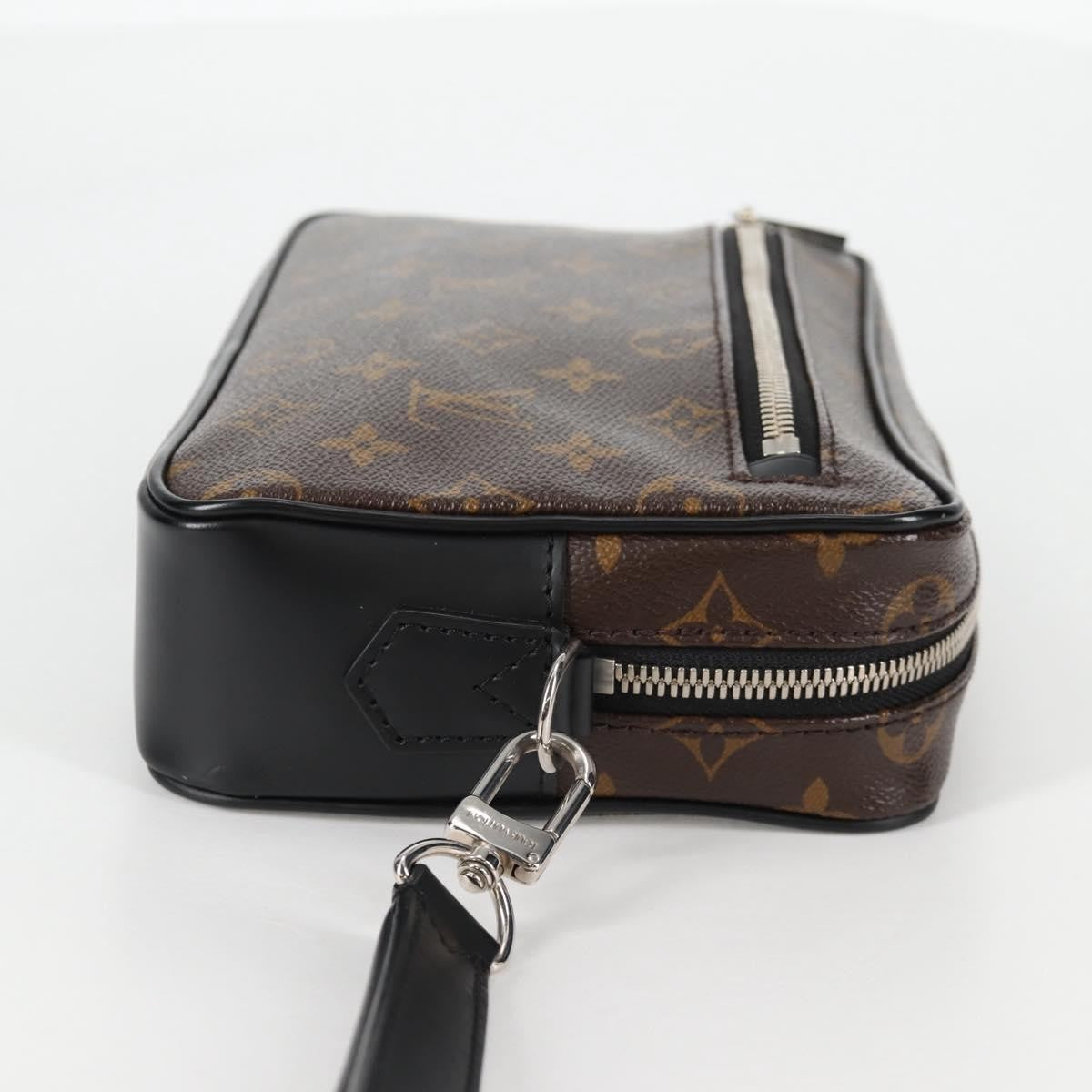 Louis Vuitton Kasai Clutch Macassar Monogram Canvas, BROWN, CANVAS, Clutche & pouche