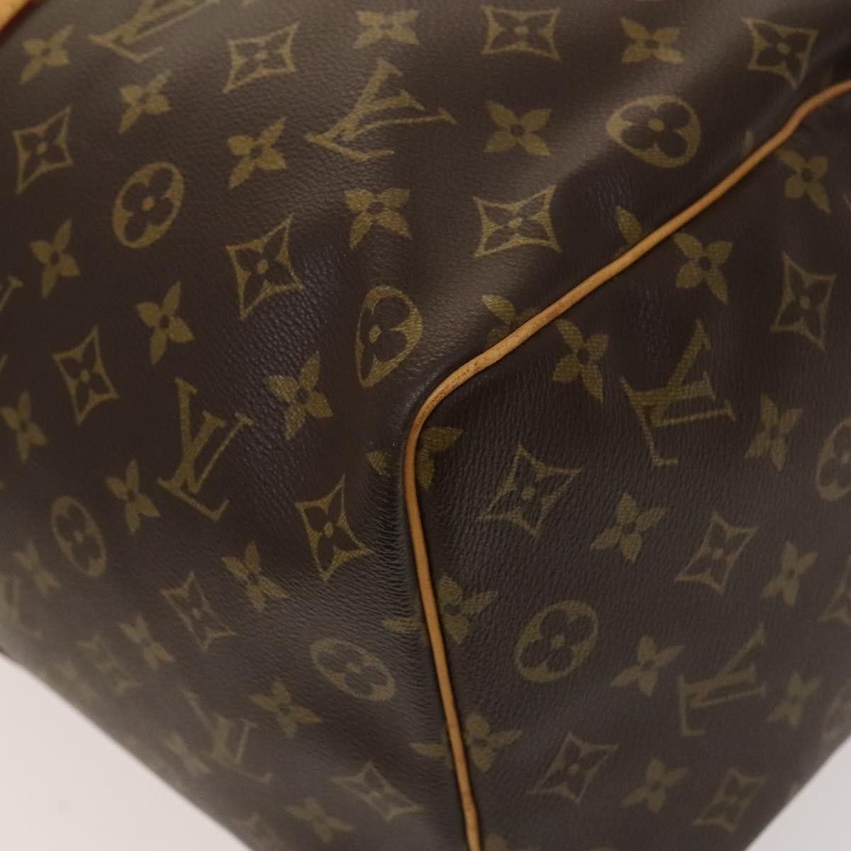 Louis Vuitton Keepall Bag Monogram Canvas, BROWN, CANVAS, Travel bag