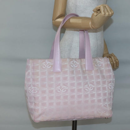 Chanel Travel Line Tote Nylon, PINK, NYLON, Tote bag