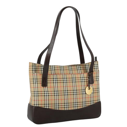 Burberry Nova check Shoulder bag Canvas and Leather, BEIGE, CANVAS, Shoulder bag