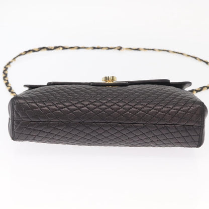 Bally Vintage Shoulder Bag Leather, BLACK, LEATHER, Shoulder bag