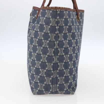 Celine Vintage Macadam Tote bag Canvas, BLUE, CANVAS, Tote bag