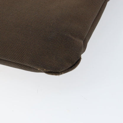 Prada Logo Flat Messenger Canvas, BROWN, CANVAS, Shoulder bag