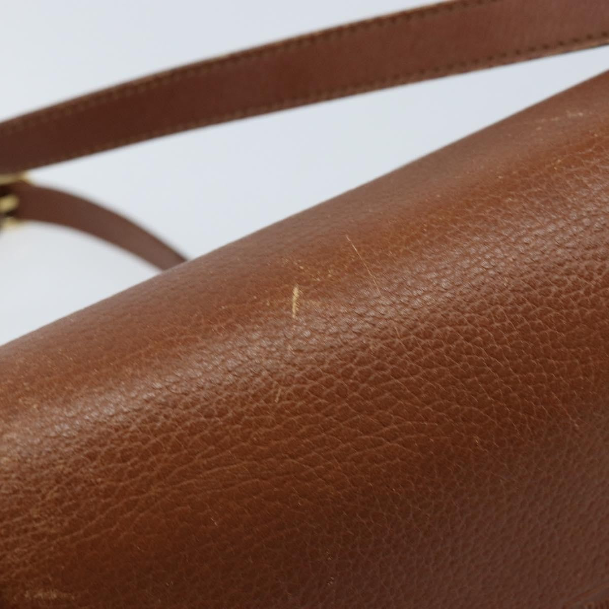 Burberry Flap Shoulder Bag Leather, BROWN, LEATHER, Shoulder bag