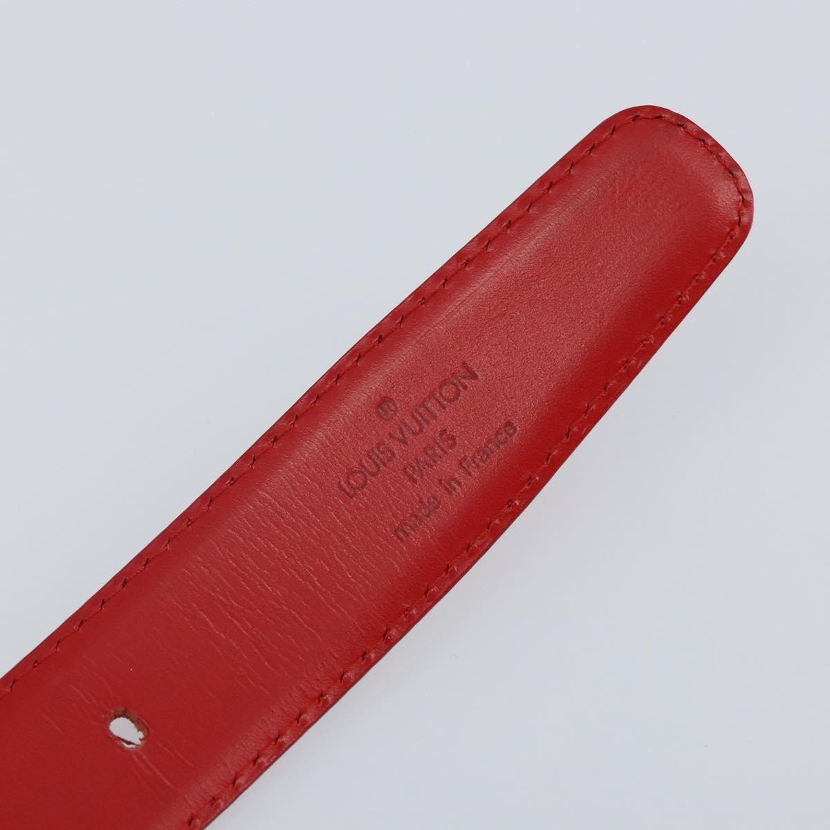 Louis Vuitton Classique Belt Epi Leather, RED, LEATHER, Belts