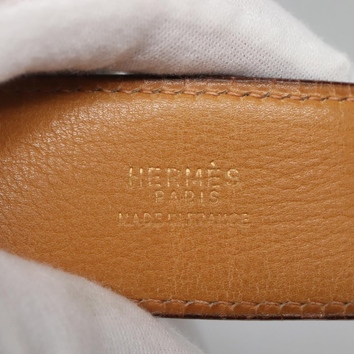 Hermes Vintage Belt Leather, BROWN, LEATHER, Belts
