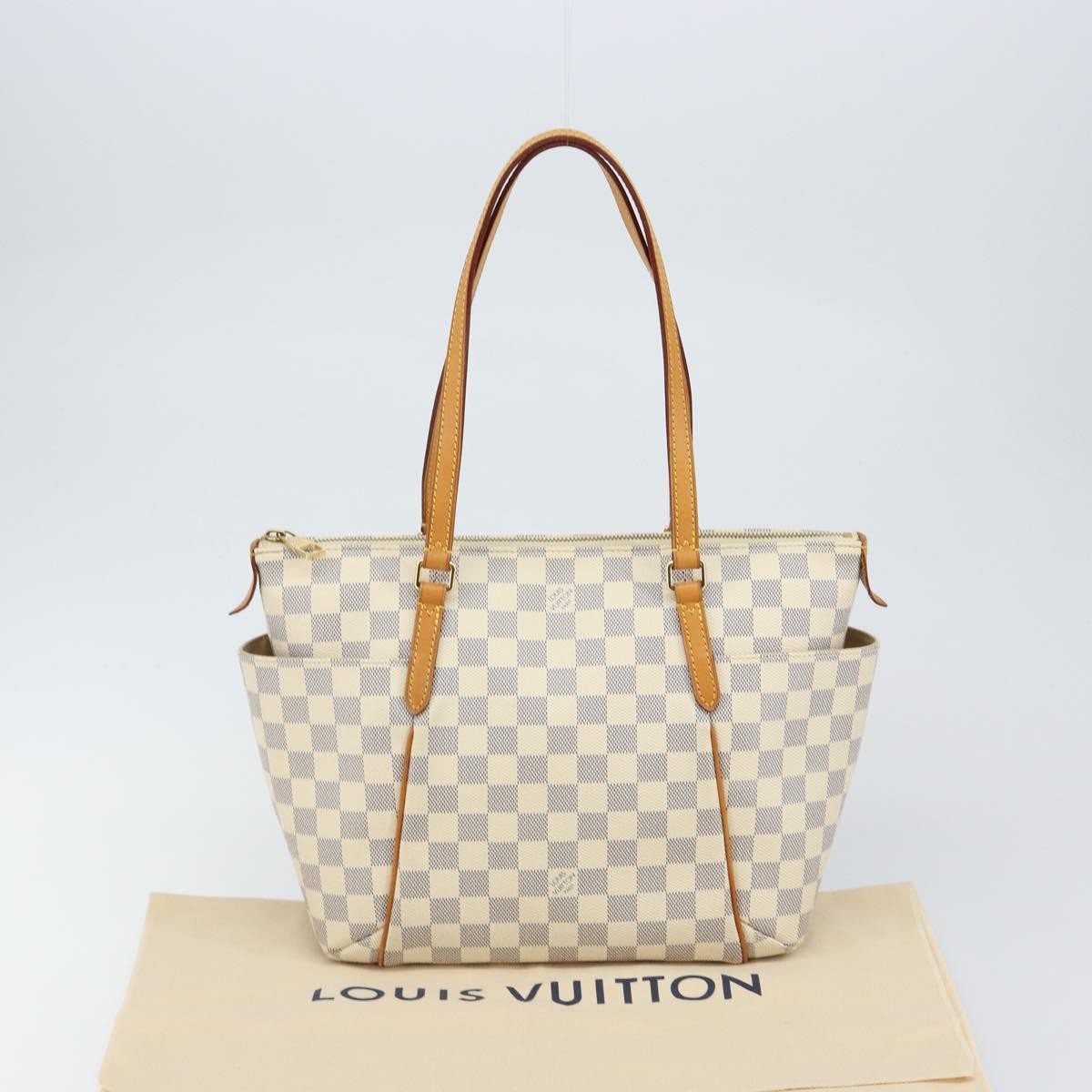 Louis Vuitton Totally Handbag Damier azur, BEIGE, CANVAS, Tote bag