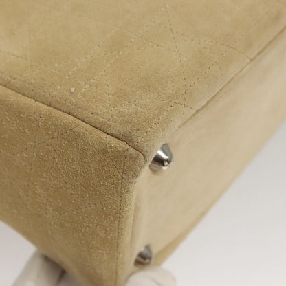 Christian Dior Lady Dior Bag Cannage Quilt Suede, BEIGE, SUEDE, Handbag