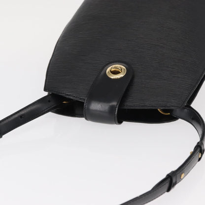 Louis Vuitton Cluny Shoulder Bag Epi Leather, BLACK, LEATHER, Shoulder bag