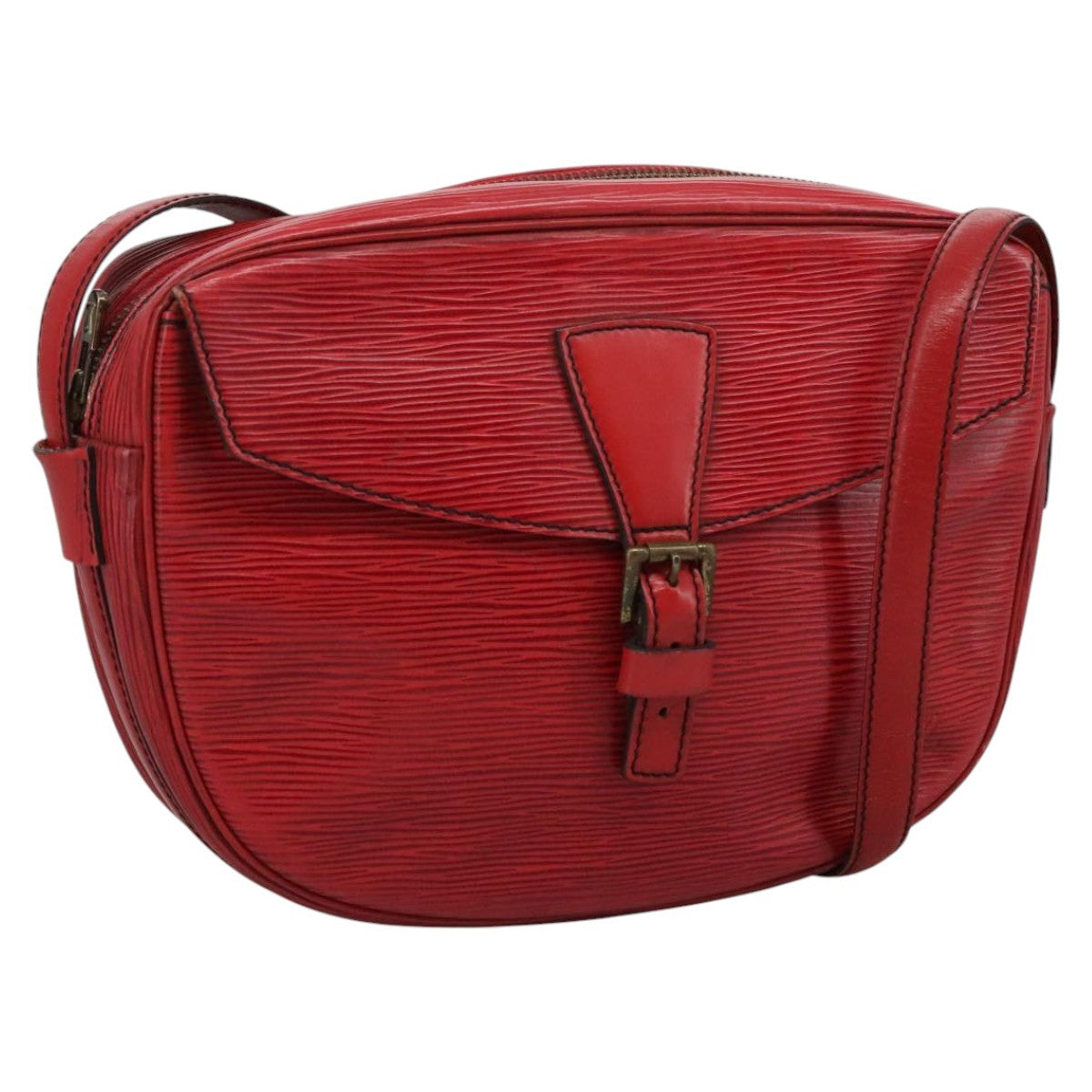 Louis Vuitton Jeune Fille Handbag Epi Leather, RED, LEATHER, Shoulder bag