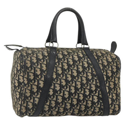 Christian Dior Vintage Trotter Boston Bag Diorissimo Canvas, Navy, Canvas, Handbag