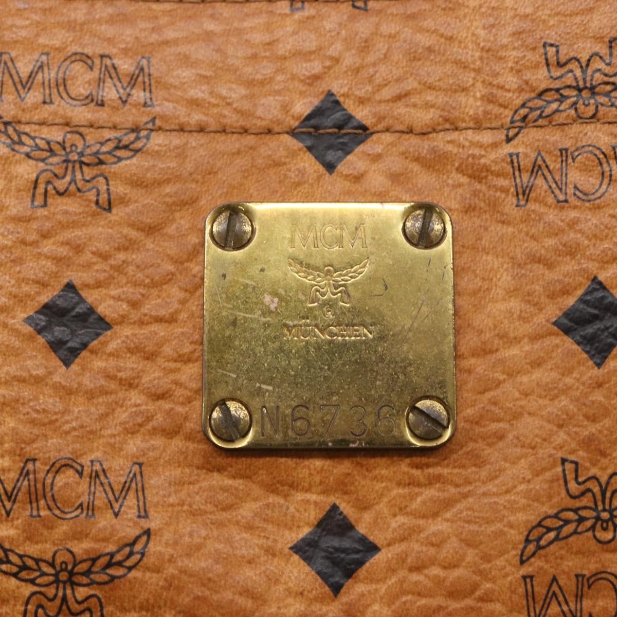 MCM Vintage Visetos Tote bag Canvas, BROWN, CANVAS, Tote bag