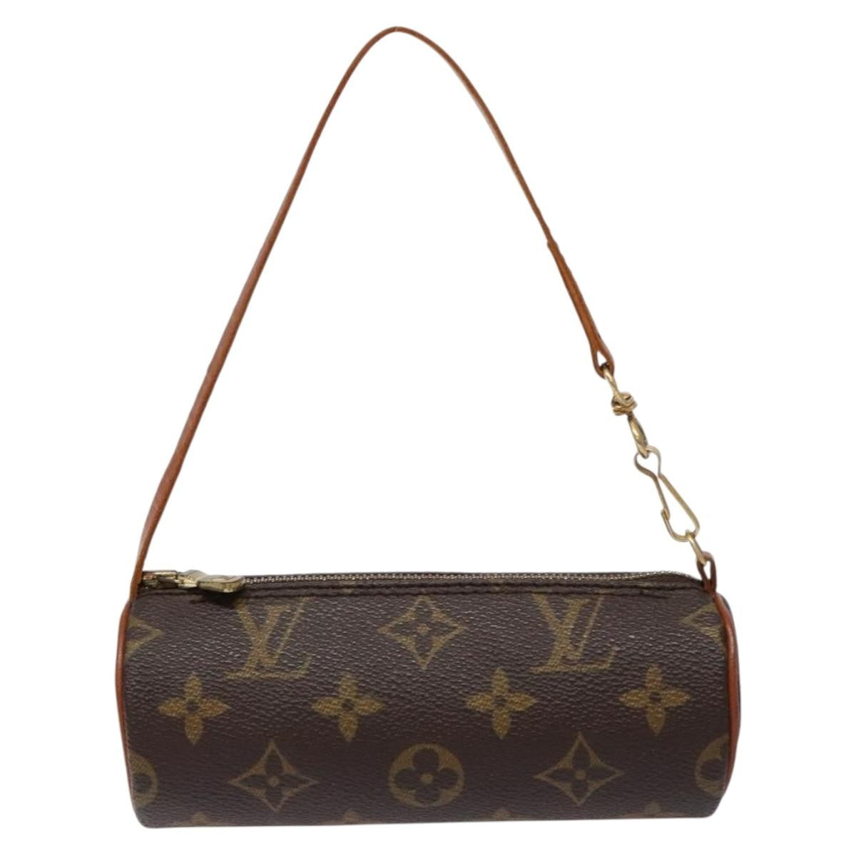 Louis Vuitton Papillon Pochette Monogram Canvas, BROWN, CANVAS, Handbag