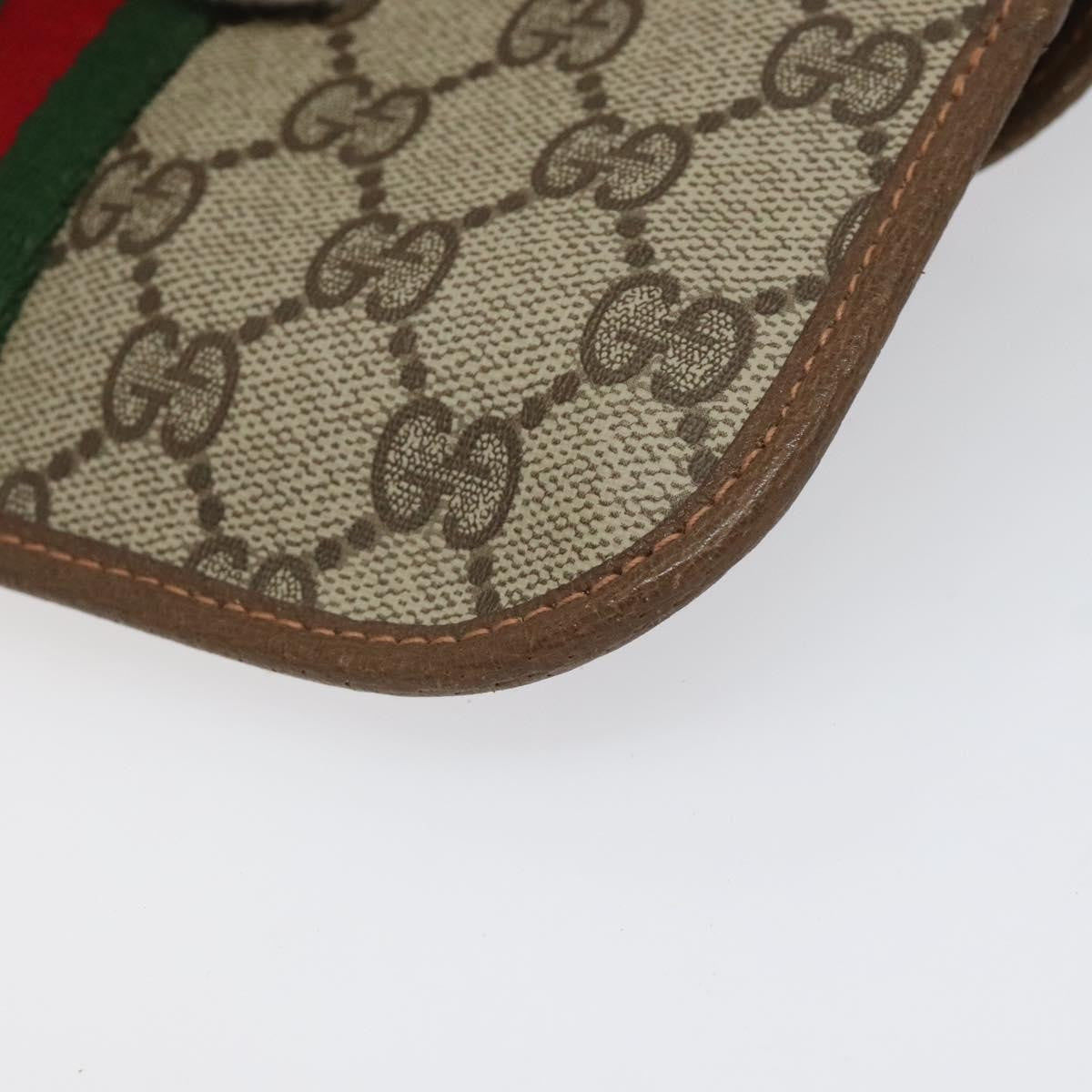 Gucci Ophidia Flap Clutch GG Coated Canvas, BEIGE, CANVAS, Clutche & pouche
