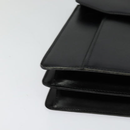 Bally Vintage Handbag Leather, BLACK, LEATHER, Handbag