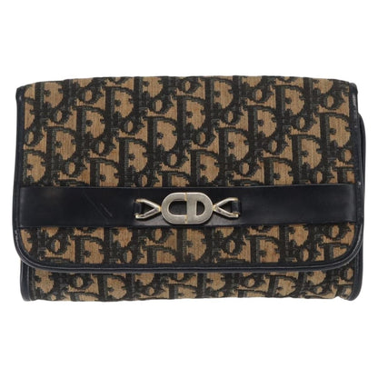 Christian Dior Vintage CD trotter Shoulder bag Canvas, NAVY, CANVAS, Shoulder bag