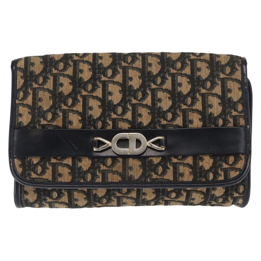 Christian Dior Vintage CD trotter Shoulder bag Canvas, NAVY, CANVAS, Shoulder bag