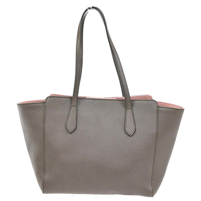 Gucci Swing Tote Leather, PINK, LEATHER, Tote bag
