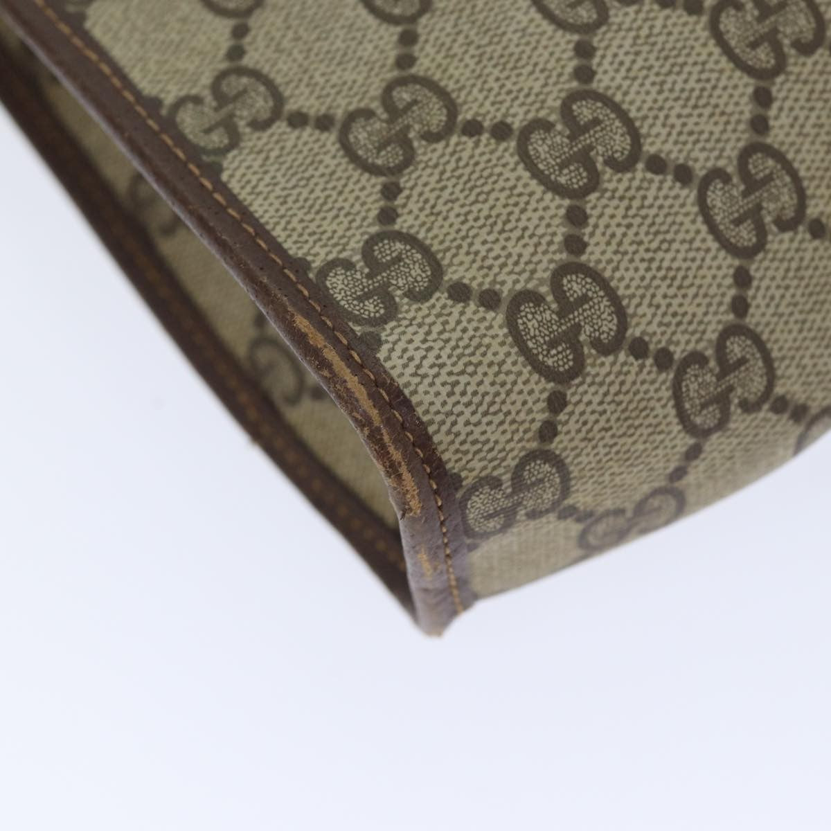 Gucci GG Supreme Clutch bag PVC, Beige, PVC, Clutch