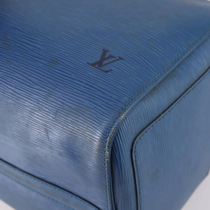 Louis Vuitton Keepall Bag Epi Leather, BLUE, LEATHER, Travel bag
