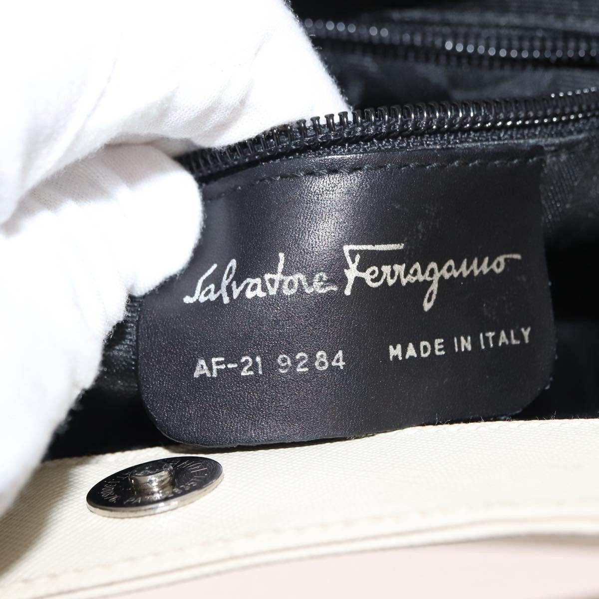 Salvatore Ferragamo Shoulder Bag Leather, ECRU, LEATHER, Shoulder bag
