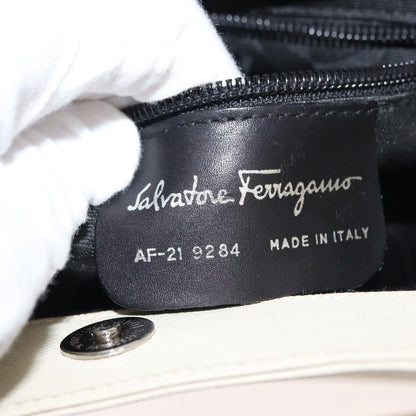 Salvatore Ferragamo Shoulder Bag Leather, ECRU, LEATHER, Shoulder bag