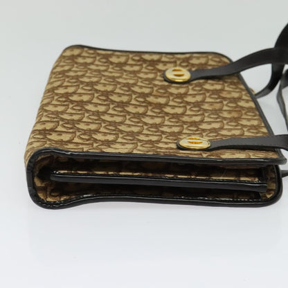 Christian Dior Vintage Trotter Handbag Canvas, BROWN, CANVAS, Handbag
