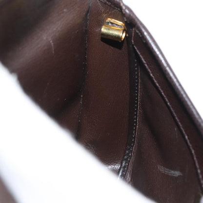 Christian Dior Vintage CD Logo Shoulder Bag Leather, BROWN, LEATHER, Shoulder bag