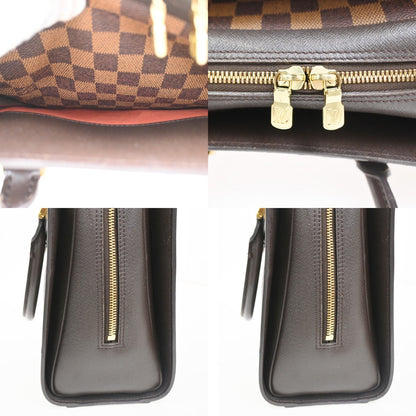 Louis Vuitton Triana Bag Damier, Brown, Leather, Handbag