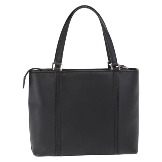 Burberry Vintage Handbag Leather, BLACK, LEATHER, Handbag