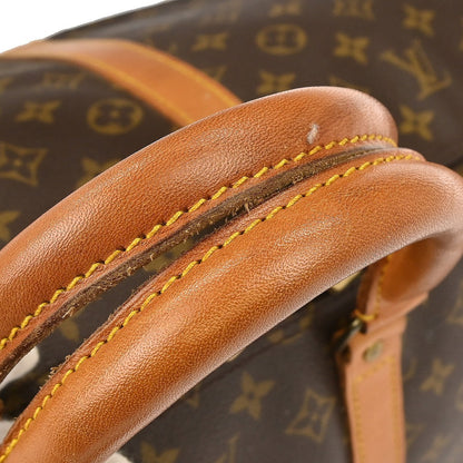 Louis Vuitton Keepall Bag Monogram Canvas, BROWN, CANVAS, Travel bag