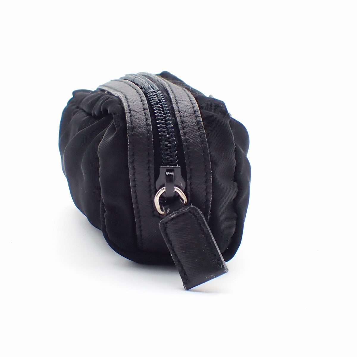 Prada Padded Zip Belt Bag Tessuto, BLACK, NYLON, Clutche & pouche