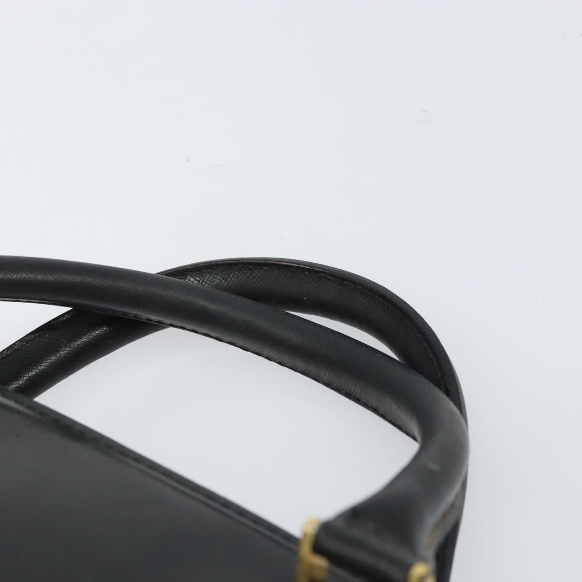 Versace Vintage Handbag Leather, BLACK, LEATHER, Handbag