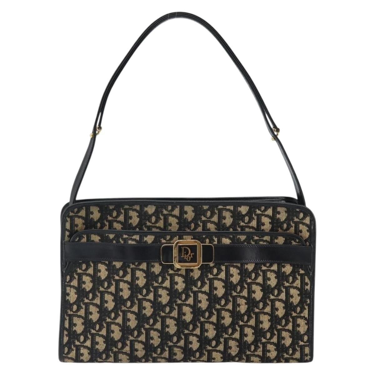 Christian Dior Trotter shoulder bag Canvas, NAVY, CANVAS, Shoulder bag