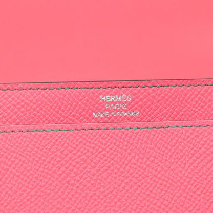 Hermes Camail Wallet Epsom, PINK, LEATHER, Wallets