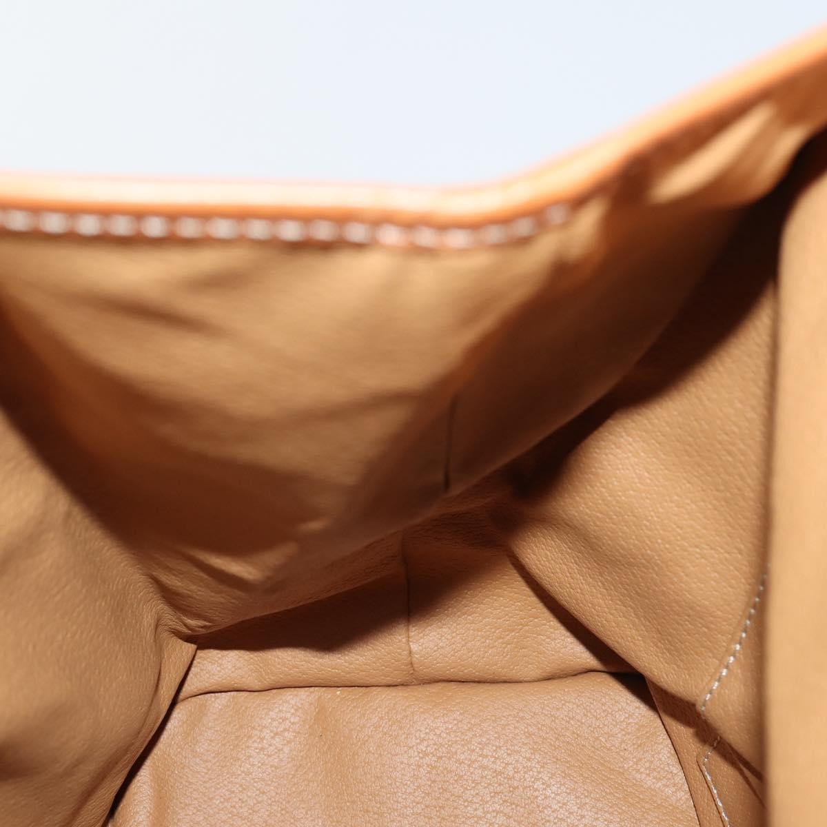 Celine Vintage Macadam Backpack Canvas and Leather, BROWN, CANVAS, Backpack