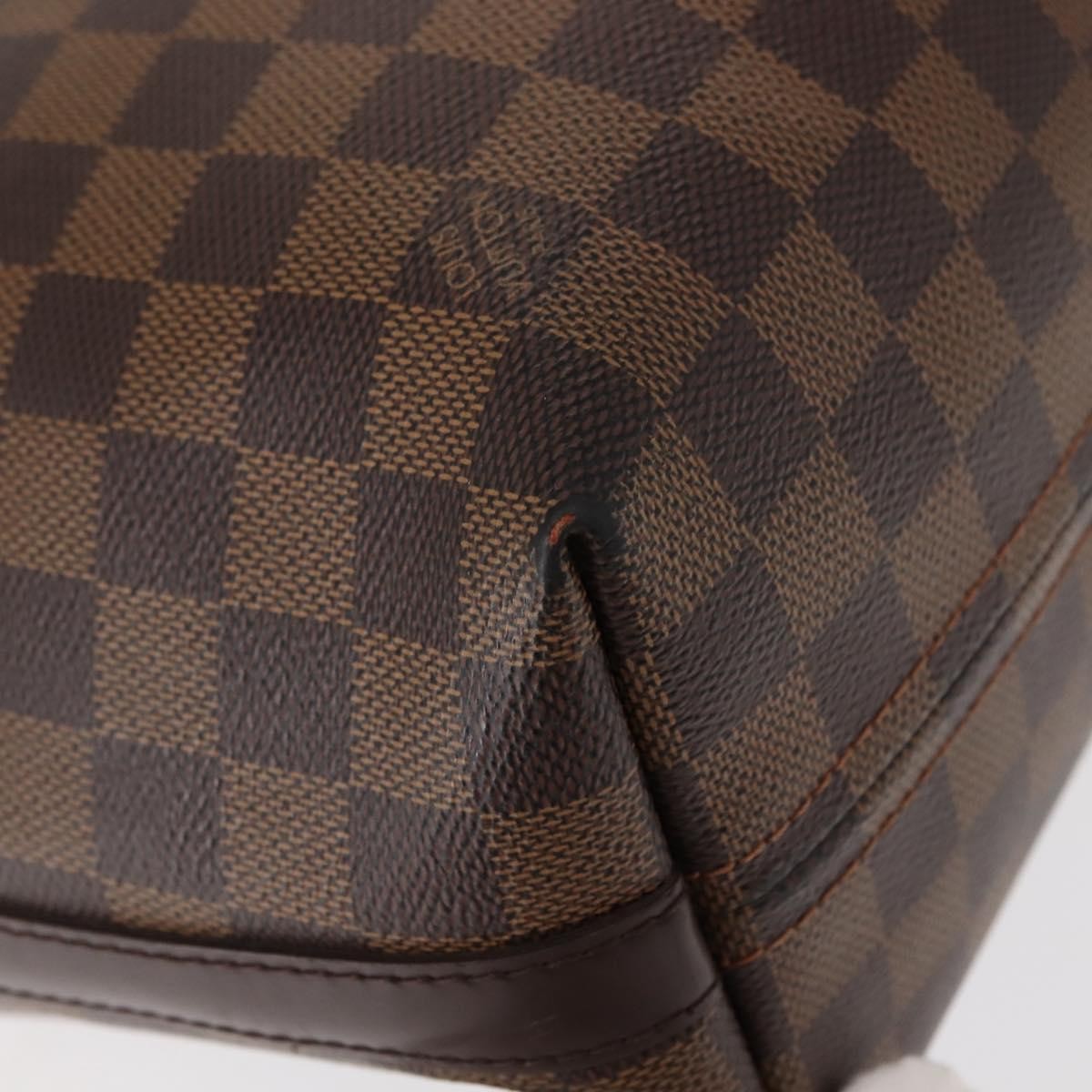 Louis Vuitton Illovo Handbag Damier, BROWN, CANVAS, Shoulder bag