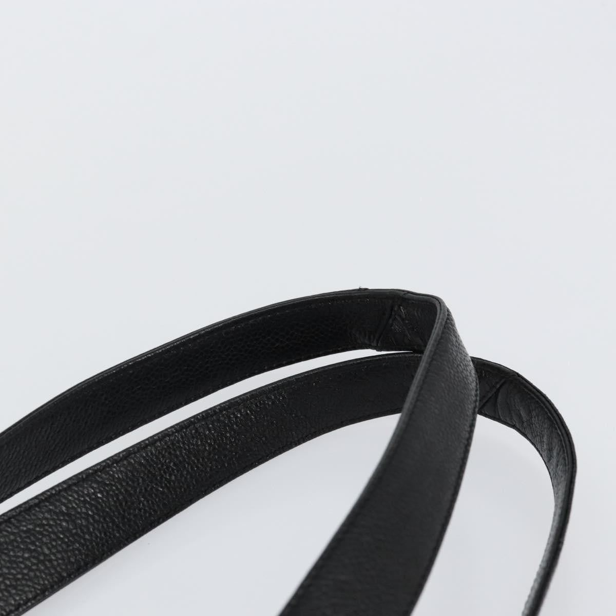 Chanel Vintage Logo Tote Caviar, BLACK, LEATHER, Tote bag