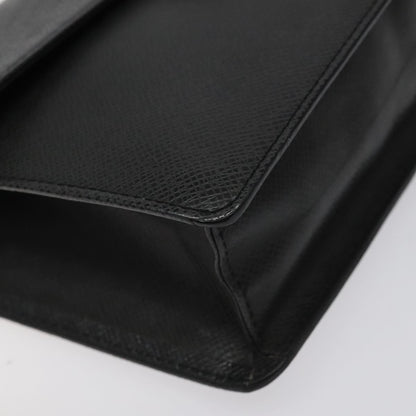 Louis Vuitton S Lock A4 Wristlet Pouch Macassar Monogram Canvas, BLACK, LEATHER, Clutche & pouche