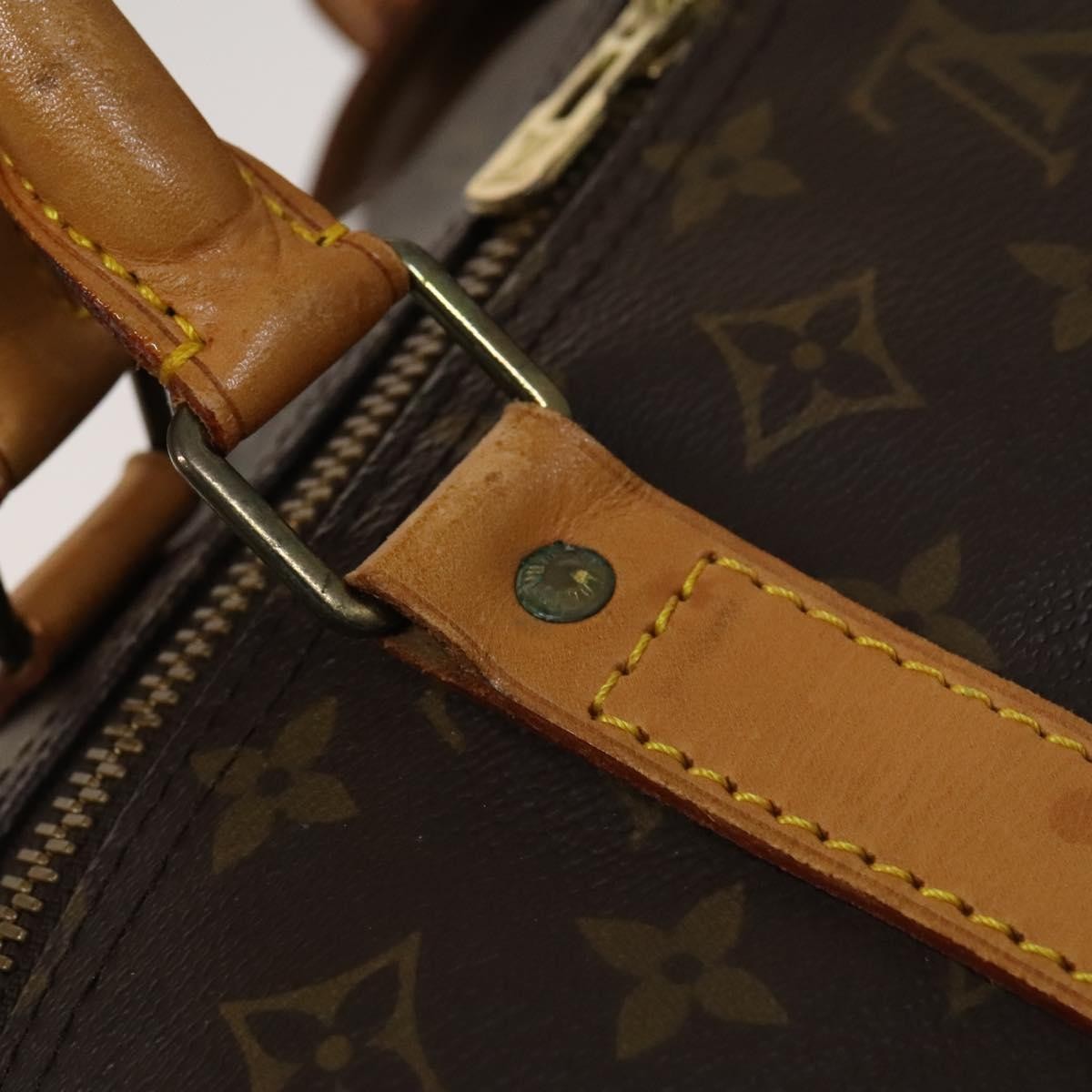 Louis Vuitton Keepall Bag Monogram Canvas, BROWN, CANVAS, Travel bag